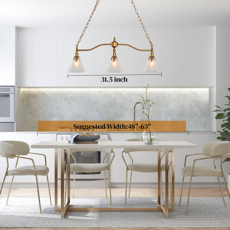 Luminaire suspendu 3 lumières Herdon