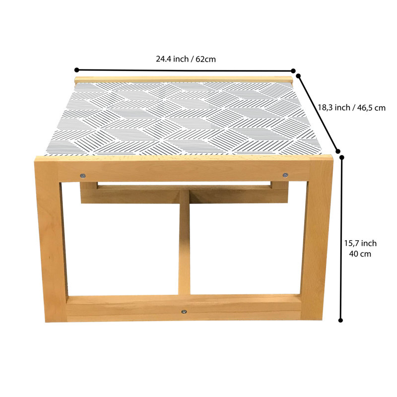Jaelynne Sled Coffee Table, 62cm H x 46cm W x 40cm D