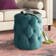 Modway Amour Tufted Button Round Performance Velvet Ottoman