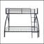Lit superposé simple à structure métallique, mobilier de chambre à coucher, assemblage facile-63463243-63463242