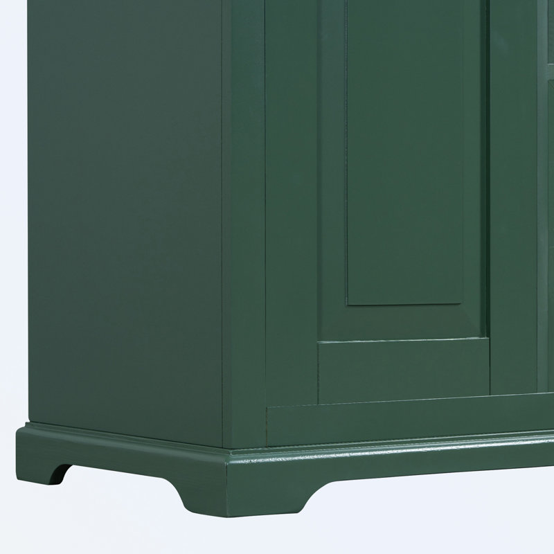 Meuble-lavabo avec lavabo et trois tiroirs, Vert