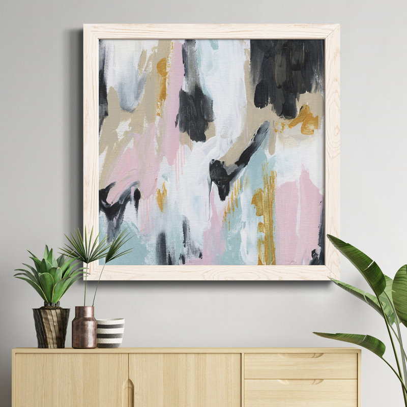 Rustic Arrangement - Peinture sur toile encadrée, H 31,5 po x l 31,5 po x P 1,5 po, Cadre blanc