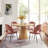 Diartis Round Solid Wood Base Dining Table-360689246