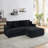 Modern Sofa With 4 Throw Pillows