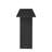 U_STYLE Modern Curved Console Table With Shelf - Black Ash Veneer MDF Design For Entryway, Hallway & Living Room, Space-Saving Foyer Table With Contemporary Flair