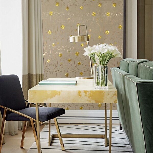 THE GARDEN OF IMMORTALITY Mustard Yellow - Wallpaper - Products