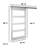 Abhishekh 81.75'' x 87.63'' Solid + Manufactured Wood Glass without Installation Hardware Kit Barn Door-54723905