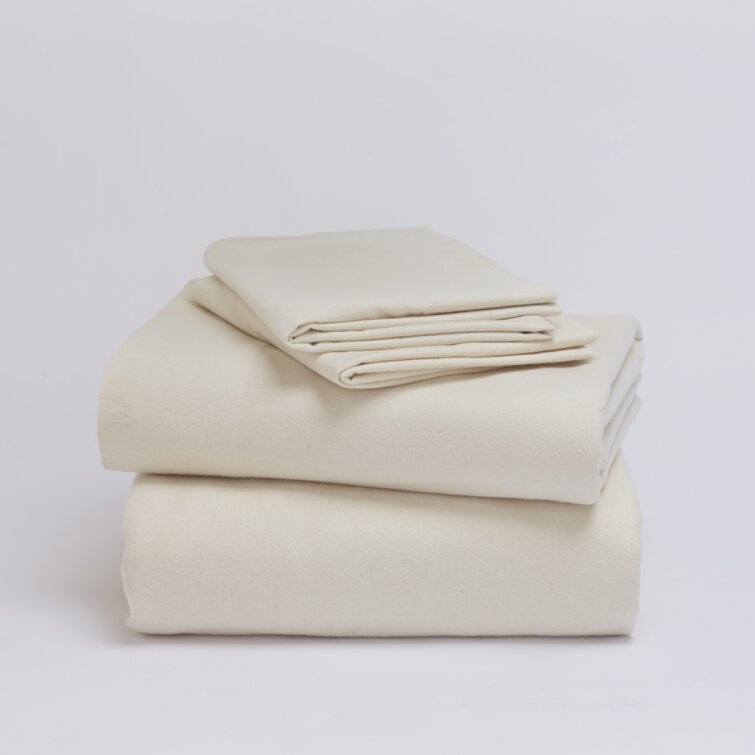 Flannel Sheet Set, Natural, Twin XL - Standard Textile Home