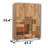 Freestanding Armoire Wardrobe With Edge Banding