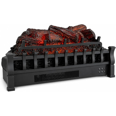 Foyer électrique de 76 cm (30 pouces), 1500 W, style bûches de pin, insert en acier laminé à froid et ABS pour salon ou chambre, 120 V