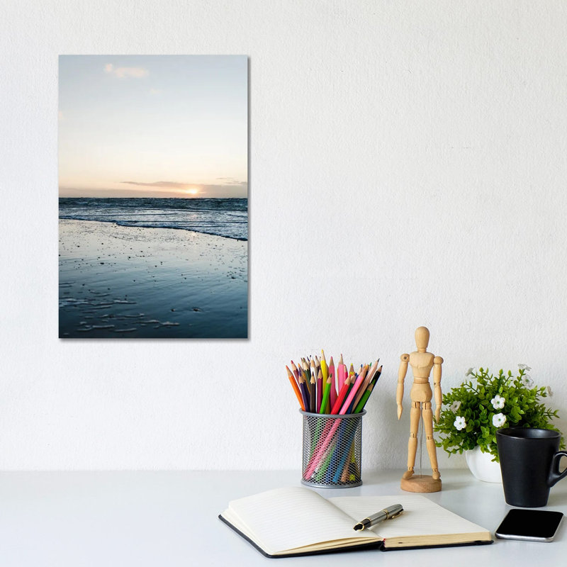 Clean Beach by Fabian Fortmann - Wrapped Canvas Print, 20.32 cm H x 30.48 cm W