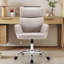 Chaise de travail pivotante en similicuir Caylin-1664664496