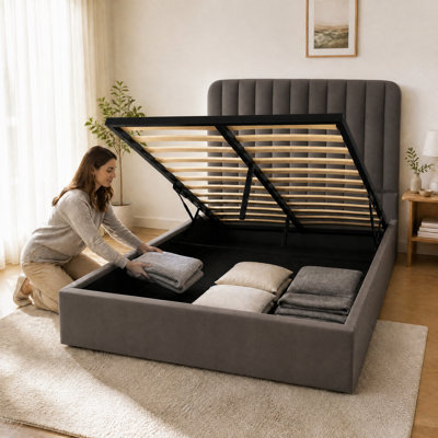 Upholstered Ottoman Storage Bed