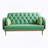 Modern Patterned Two-Seater Sofa With Soft Throw Pillows For Comfortable Seating
