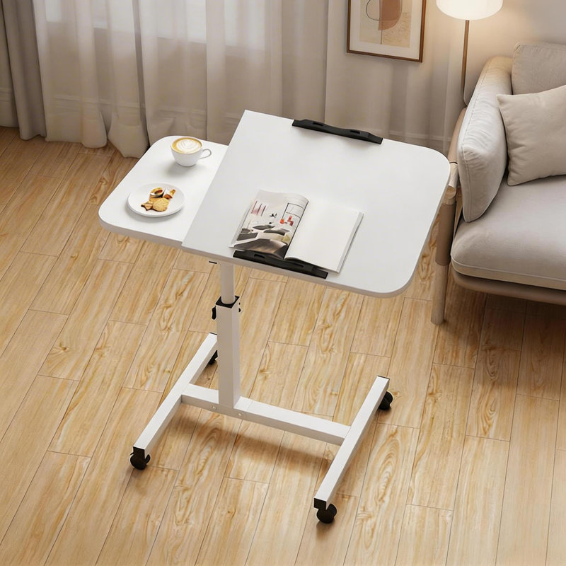Metal Base Computer Desk, White