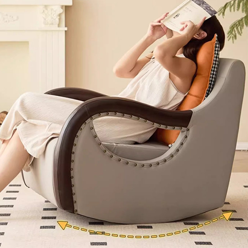 Chaise berçante ergonomique, Gris clair