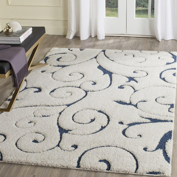 Rodrigue Damask Hand Woven Area Rug