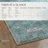 Machine Washable Harman Hold Oriental Machine Woven Polyester Area Rug in Teal/Green-76987060