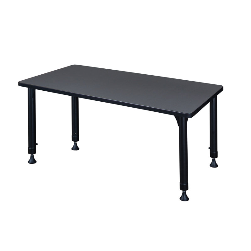 Table de formation à hauteur réglable Albaugh, Gris, H 34 po x L 42 po x l 24 po
