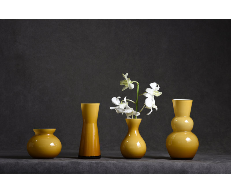 Vase de table Alaina, Ambre