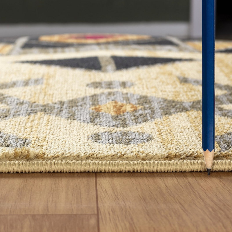 Tapis Southwest, Rectangulaire 7 pi 10 po x 10 pi 3 po, Crème