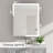 24 In. W X 30 In. H Rectangular Aluminum LED Medicine Cabinet with Mirror and Flowing Light, Dimmable, Anti-Fog, Black-233385844-233385850