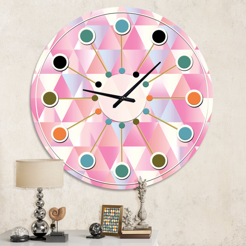 Horloge murale Diamond Retro VI - Mid-Century, Moyenne