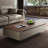Light luxury rectangular solid wood coffee table-112703346