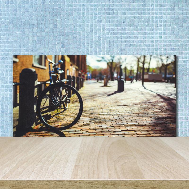 Cynthie 50cm W x 100cm L Glass Peel and Stick Panel