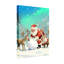 Christmas Santa With Reindeer And Snowball-1099761493
