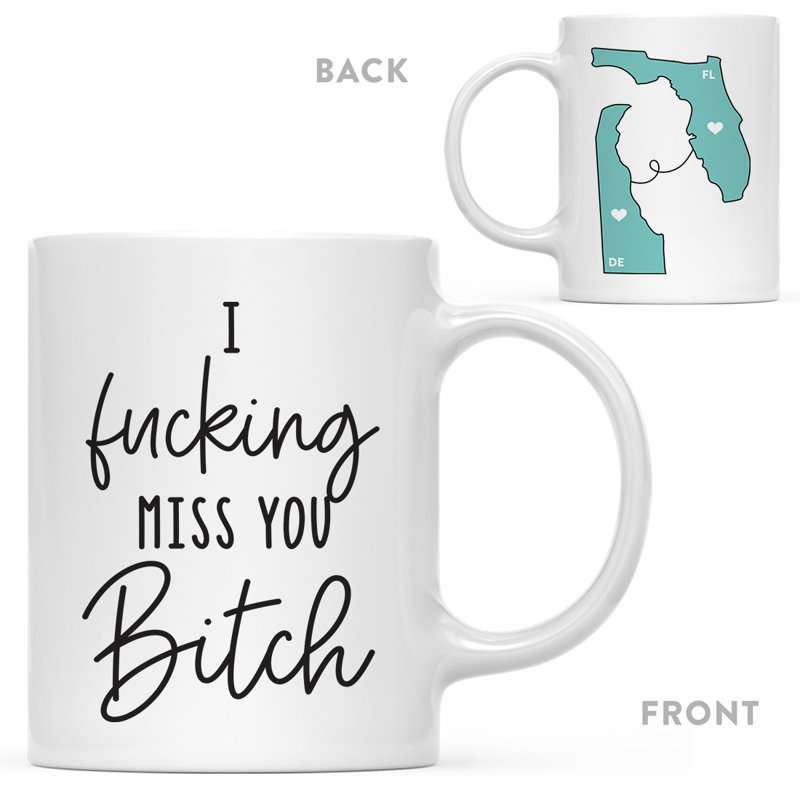 Ceramic Coffee Mug, Florida And Delaware