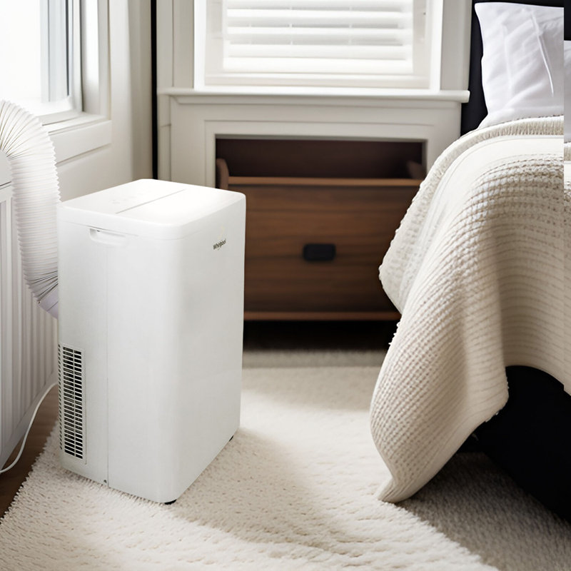 Whirlpool 14,000 BTU White Portable Air Conditioner with Heater and Remote