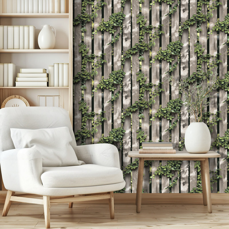 Papier peint Palisade, Brun