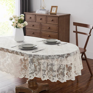 Warm Home Designs Square Tablecloth with English Rose Design. Use Our Lace  Square Table Cloth as Square Card Table Cover, or for Small Dining Table.