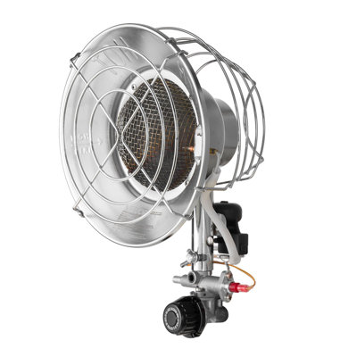 Propane Tank Top Heater, 15000 BTU Rapid Heating 180-Degree Infrared Radiant Tank Top Gas Heater, Stepless Temperature Adjustment For Ice Fishing/ Hunting/Outdoor Work, Single Burner Round