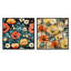 Piscitelli - Ensemble de 2 collages carrés botaniques abstraits-101846642-101846645