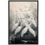 «Crane Bird», impression sur toile encadrée moderne et grise-108345320-108345321