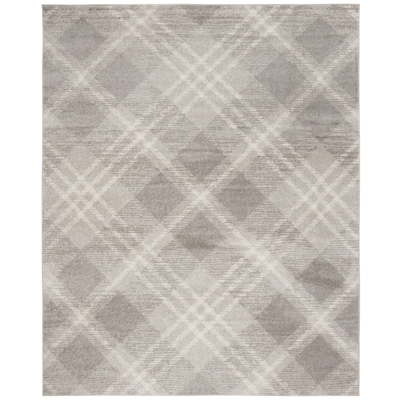 Laceymay Performance Plaid Rug, Rectangle 8' x 10'