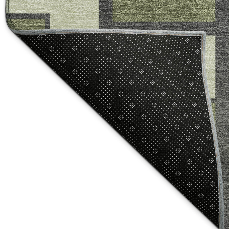 Machine Washable Indoor/Outdoor Lipman ACN2416 Geometric Rug, Rectangle 9' x 12'