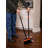 BirdRock Home Broom and Dustpan Set - Clip On Self Cleaning Bristles (Orange & Gray)