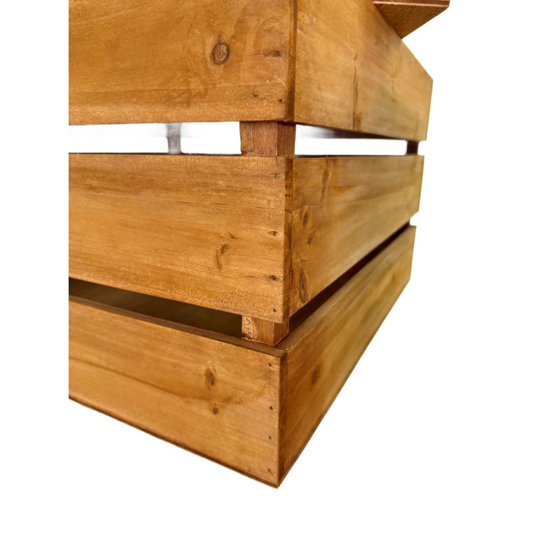 Pine Square Storage Display Box Set Of 3