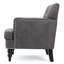 Chaise confortable en microfibre avec pieds en bouleau et cadre rembourré en ardoise moderne-116844718