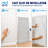 Falkirk Irvine II 23.6" x 47.2" UV Marble Faux Marble Glossy Wall Paneling in Grey White (4-pack)-118110618