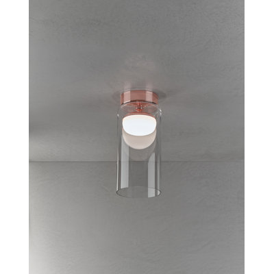 Glass LED Semi Flush Mount