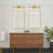 Bio 1-Light Vintage Industrial Brass Finish LED Adjustable Pipe Wall Sconce