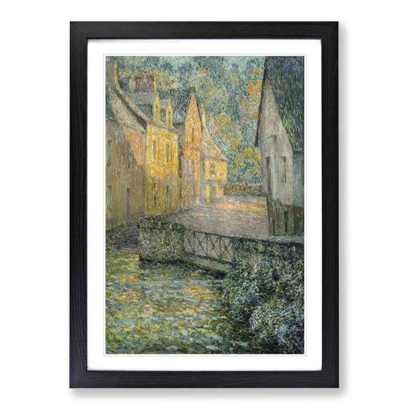 Golden Morning by Henri Le Sidaner - Picture Frame Painting, Black Framed, 65cm H x 48cm W x 2cm D