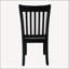 Ensemble de 2 chaises de salle à manger au fini noir