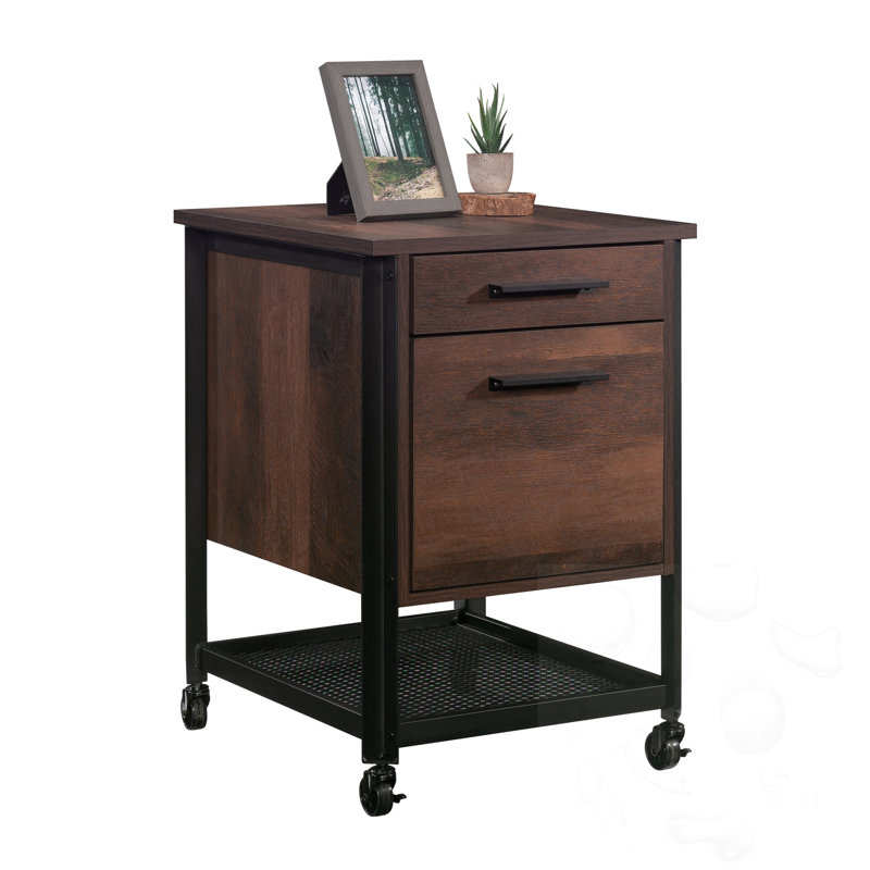 Office Storage Cabinet with Drawer and Wheels