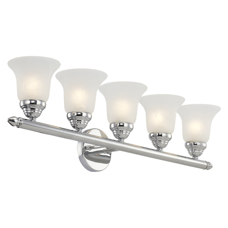 Hardin 5 - Light Dimmable Bath Bar, Polished Chrome