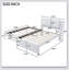 Lit plateforme double avec lit gigogne et lit gigogne double-473873170